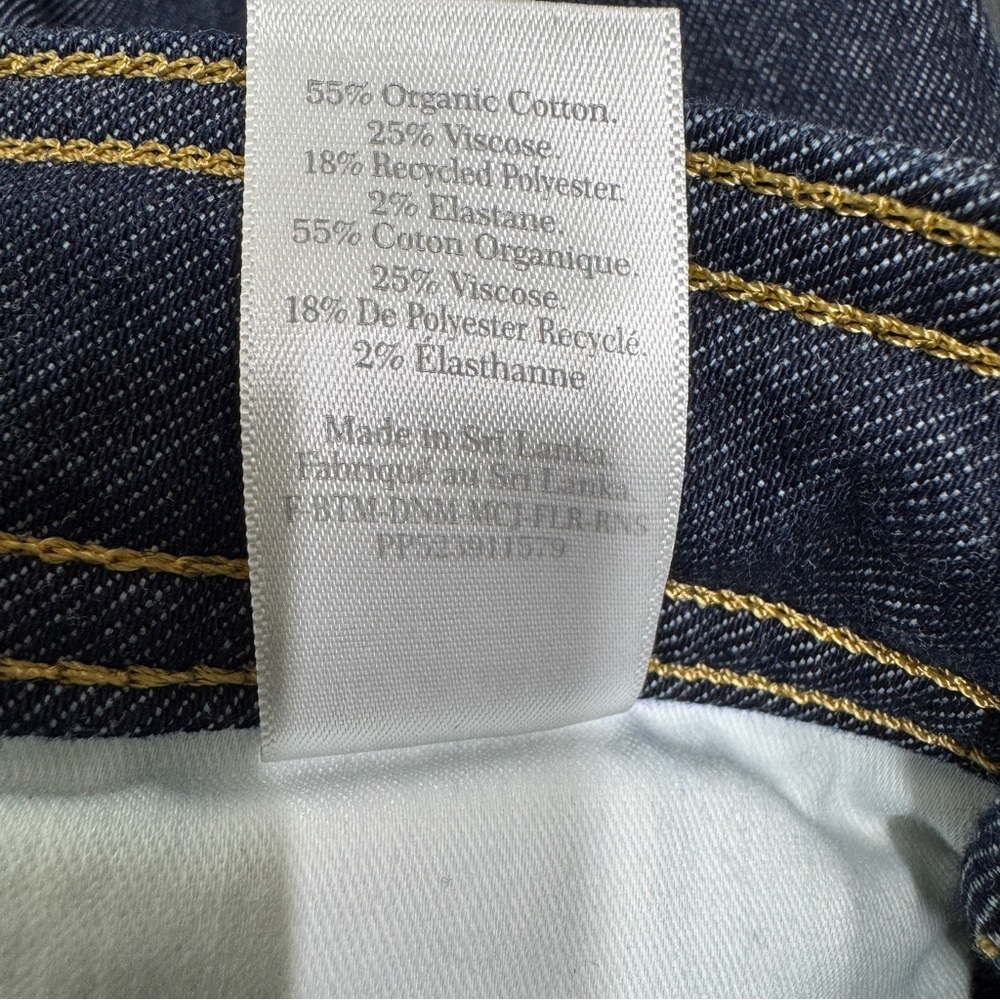 {Everlane} "The Way High Skinny Split Hem" Dark Navy Blue Stretch Denim Jeans - Picture 7 of 8